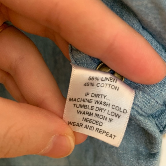 Tradlands Clare Chambray Shirt (Blue, size Small) - Picture 5 of 5